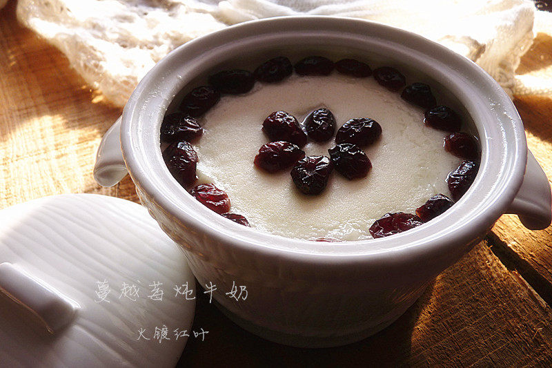 Cranberry Milk Pudding