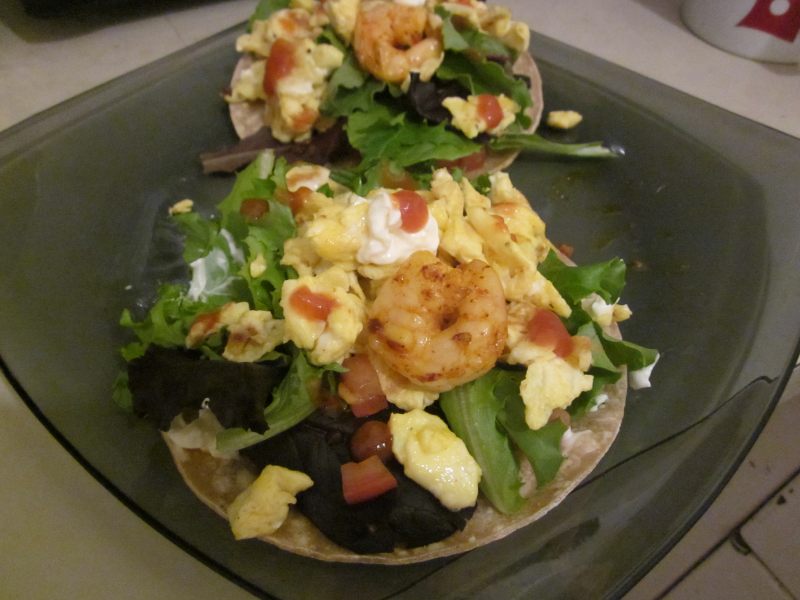 Shrimp and Egg Salad TACO