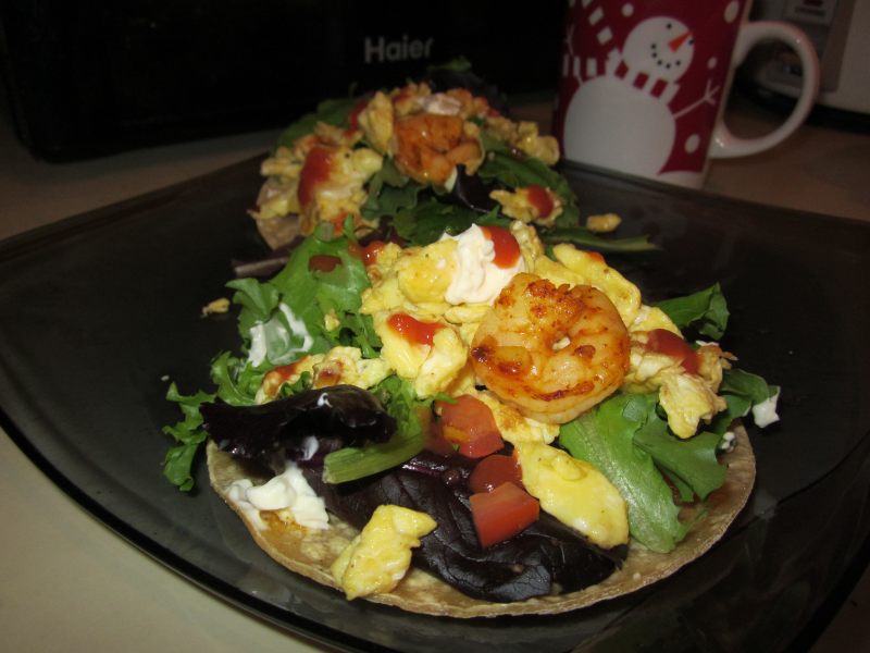 Shrimp and Egg Salad TACO