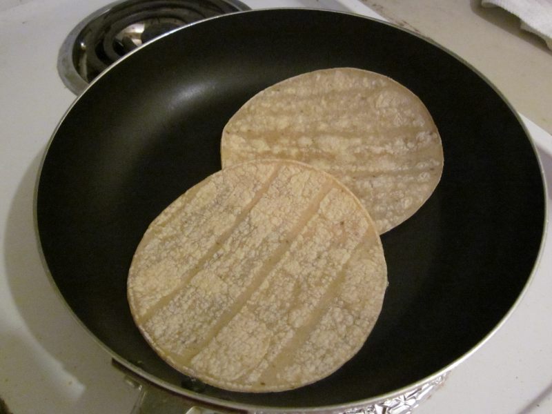 Steps for Making Shrimp and Egg Salad TACO