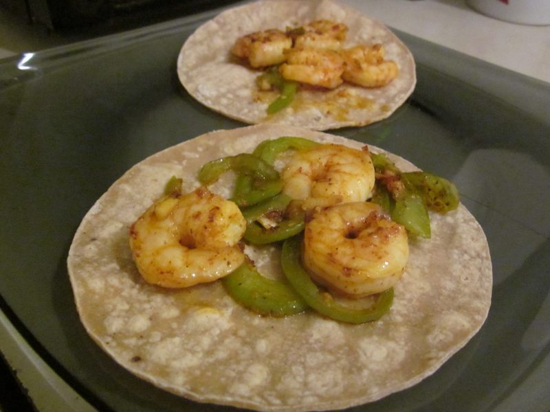 Steps for Making Shrimp and Egg Salad TACO