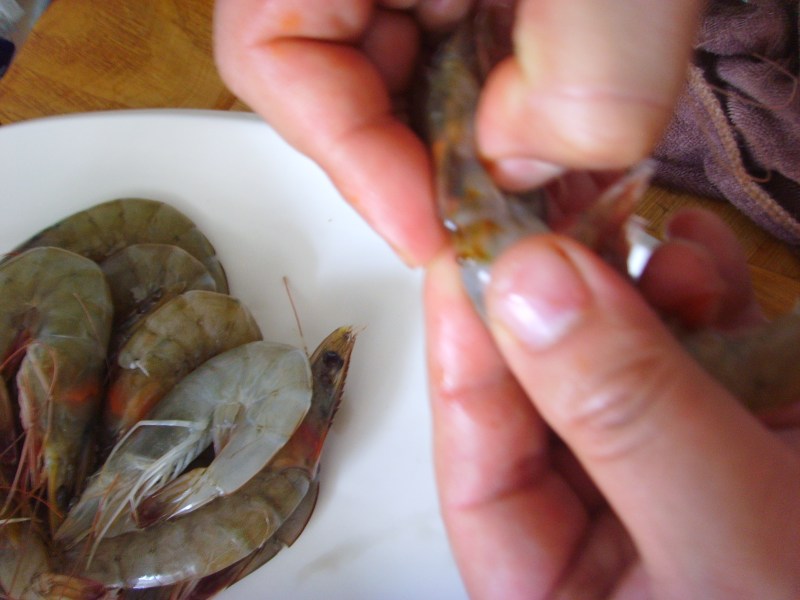 Pipa Shrimp Preparation Steps