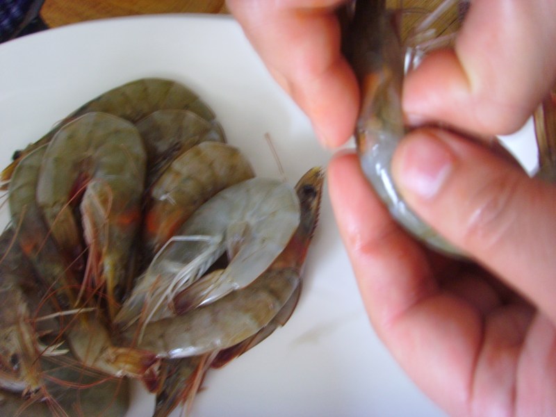 Pipa Shrimp Preparation Steps