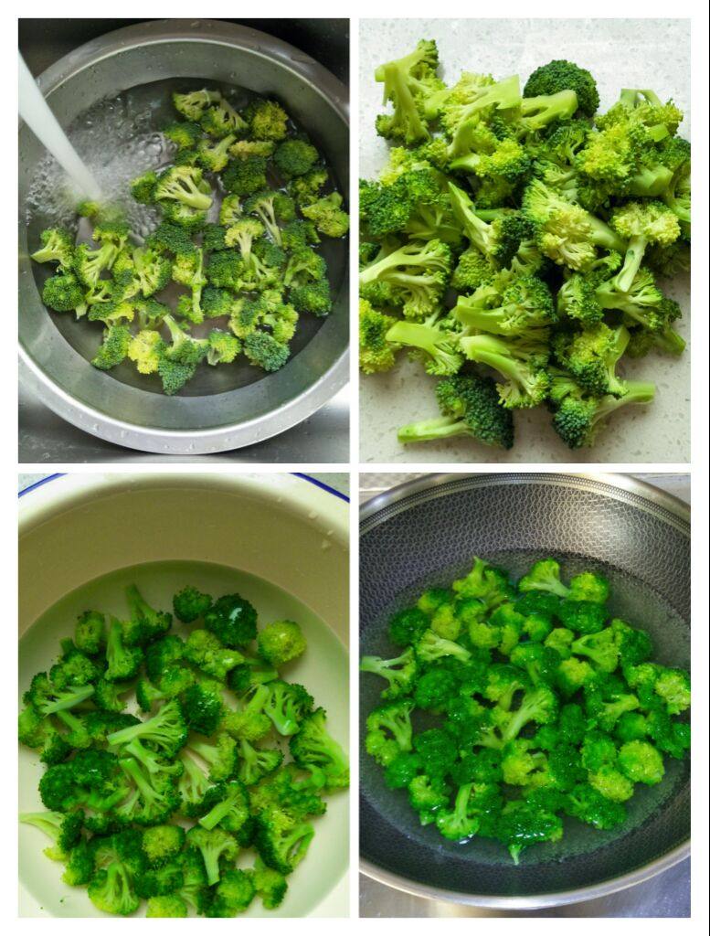 Steps for Stir-fried Broccoli with King Oyster Mushroom