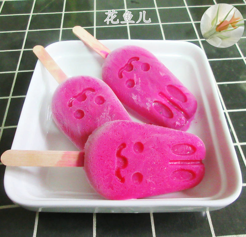 Milk Dragon Fruit Popsicle