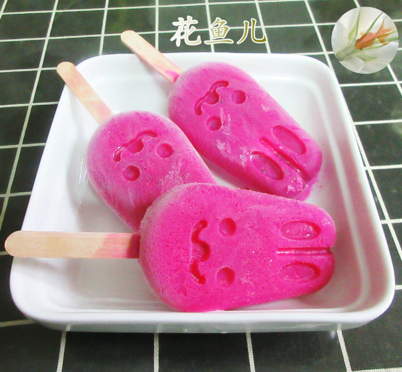 Milk Dragon Fruit Popsicle