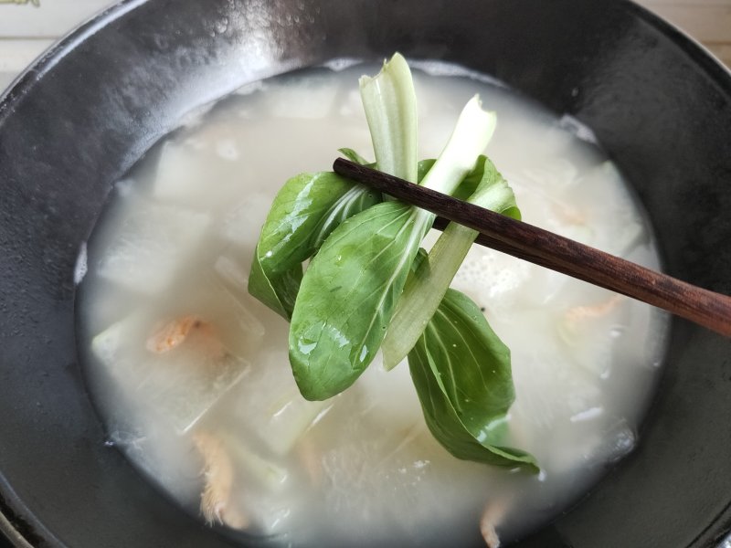 Fans Shrimp and Winter Melon Soup Cooking Steps