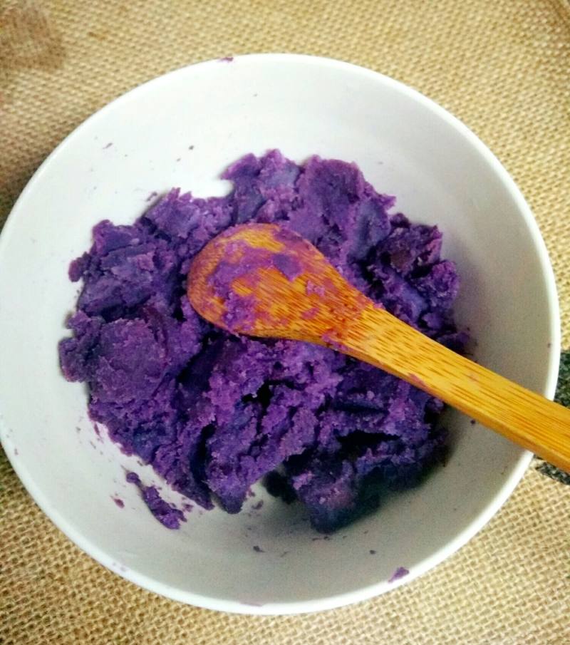 Steps to Make Purple Sweet Potato Pudding