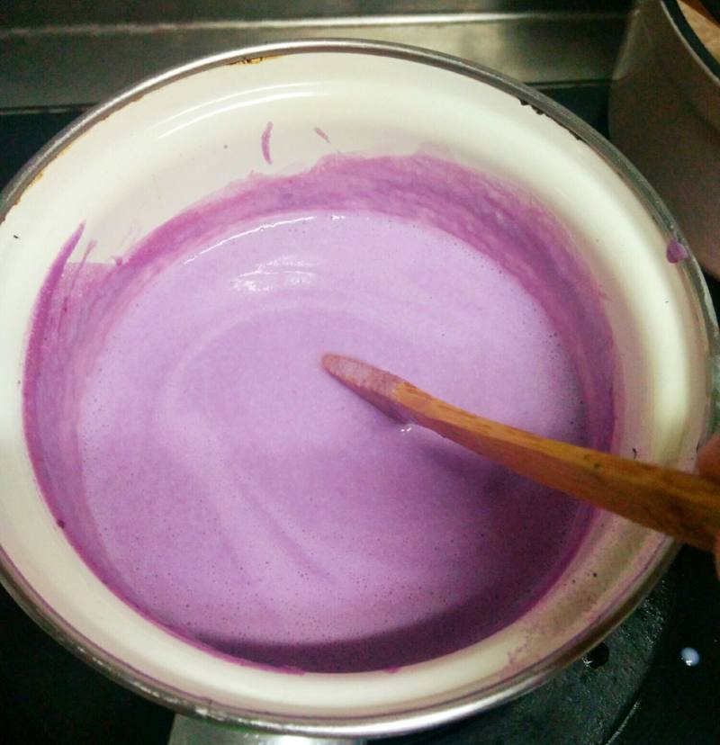 Steps to Make Purple Sweet Potato Pudding