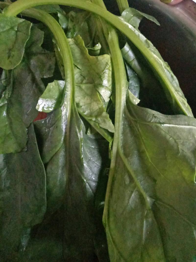 Steps for Making Spinach Beef Congee