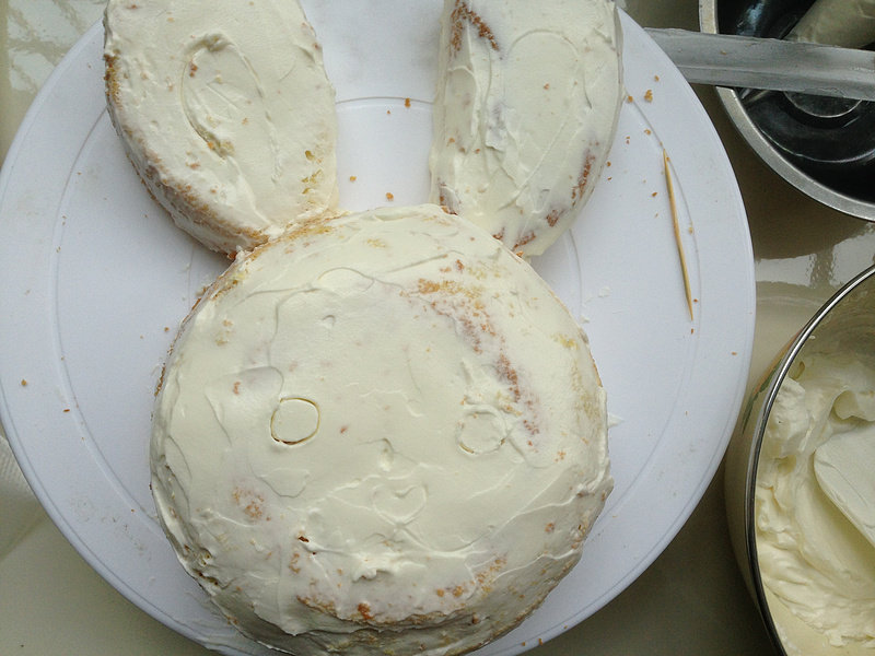 Steps for Making Rabbit Cake