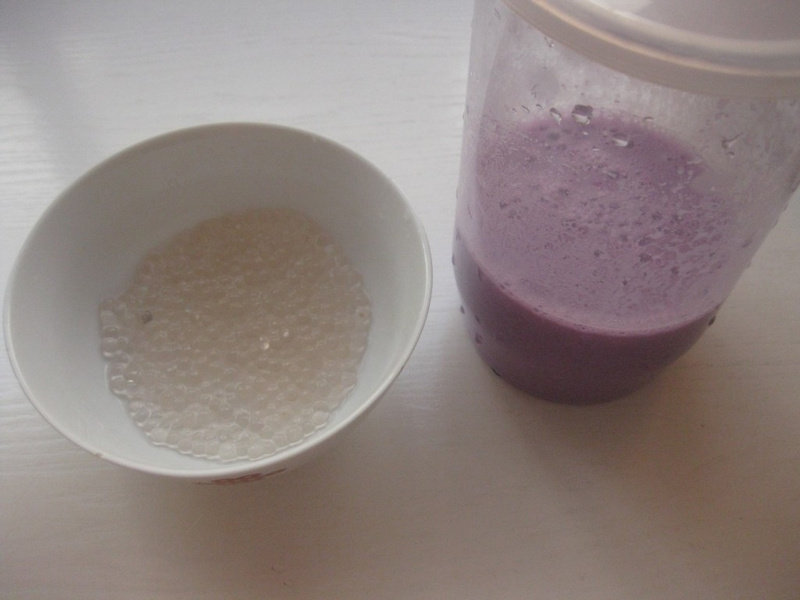 Purple Sweet Potato Sago Dessert Cooking Steps