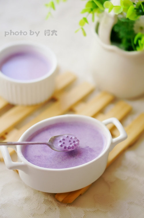 Purple Sweet Potato Sago Dessert