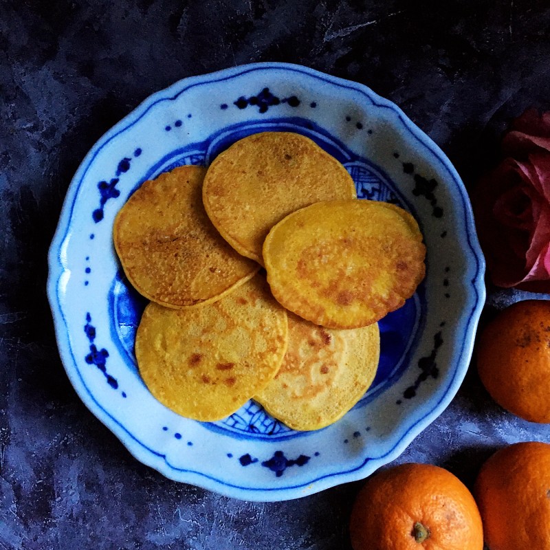 Pumpkin Pancakes with Milk Flavor