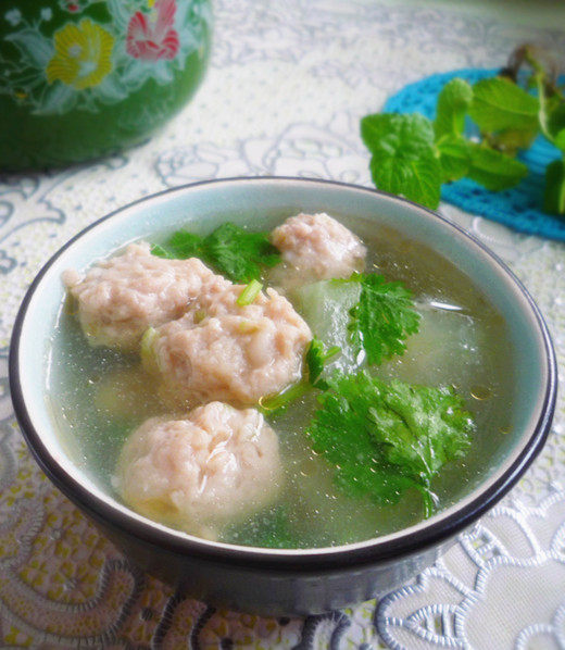 Winter Melon and Meatball Soup