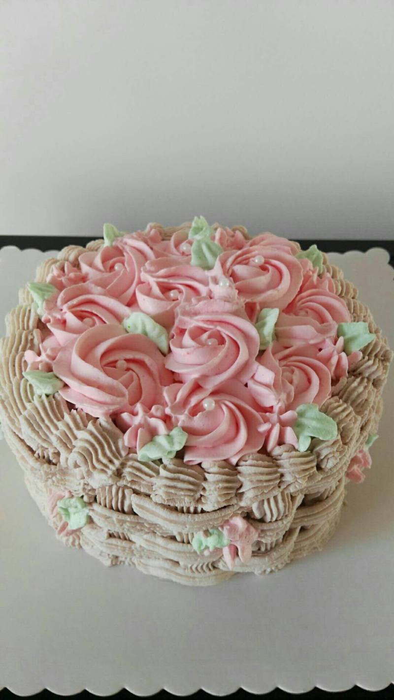 Steps to Make Flower Basket Cake