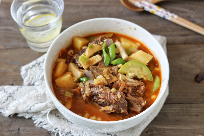 Beef Spine Bone Mixed Vegetable Soup