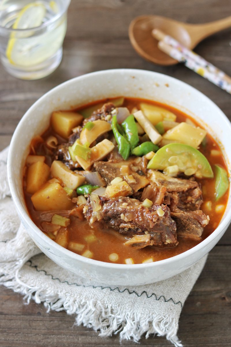 Beef Spine Bone Mixed Vegetable Soup