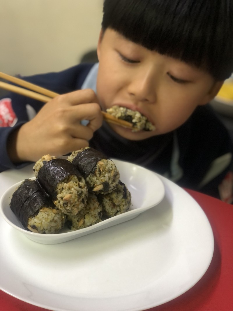 Homemade Pork Floss Rice Balls