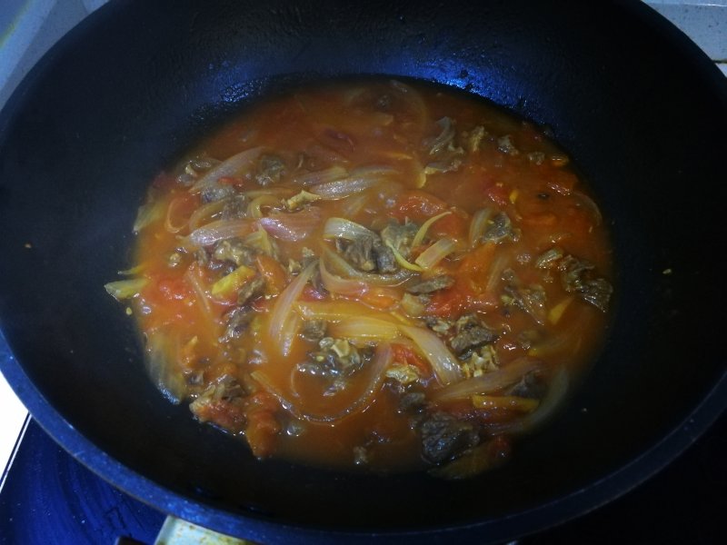 Steps for Braised Beef with Tomato