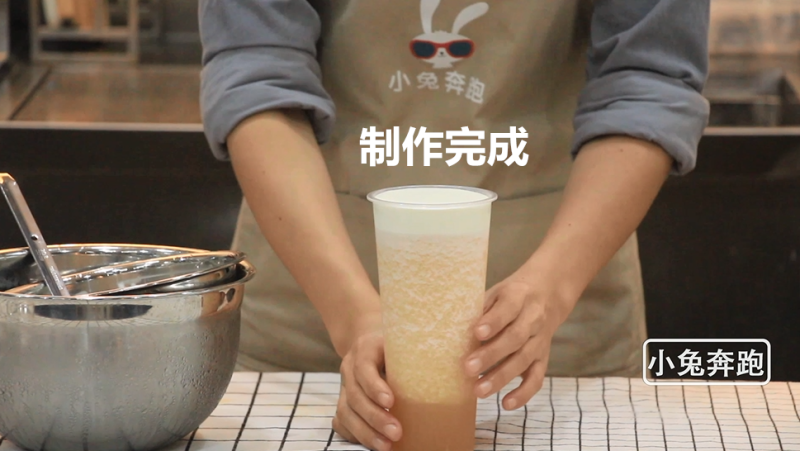 Xicha Cheese Melon Milk Tea Recipe - Little Rabbit Running Milk Tea Tutorial Production Steps