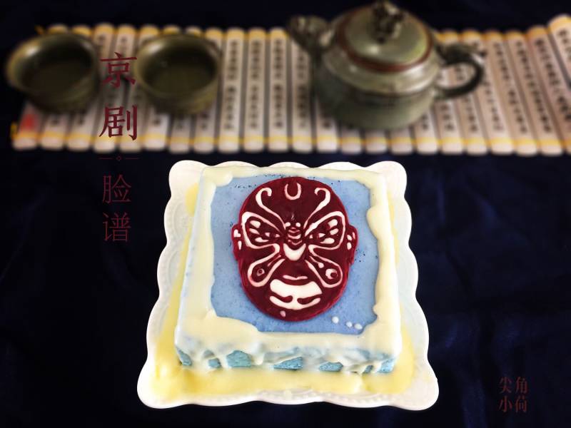 Beijing Opera Facial Mask Mousse Cake