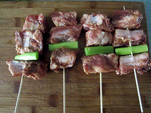 Steps for making Green Onion Roasted Ribs