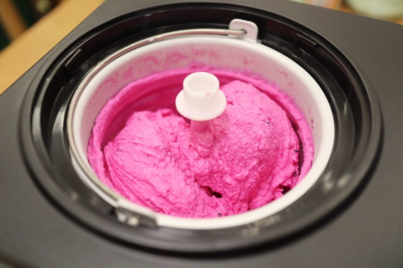 Steps for making Dragon Fruit Ice Cream