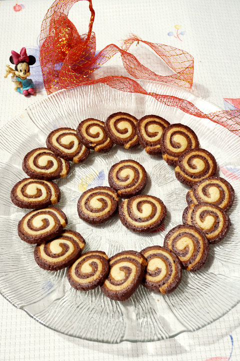 Three-color Swirl Cookies