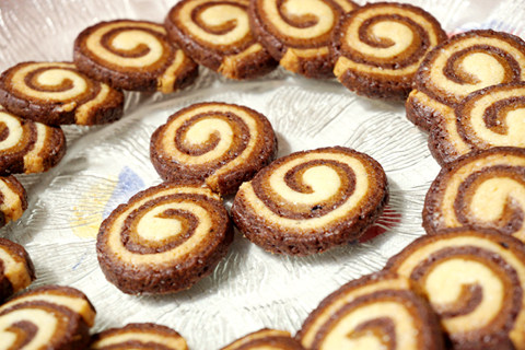 Three-color Swirl Cookies