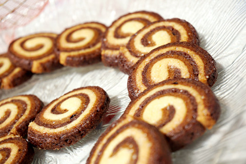 Three-color Swirl Cookies