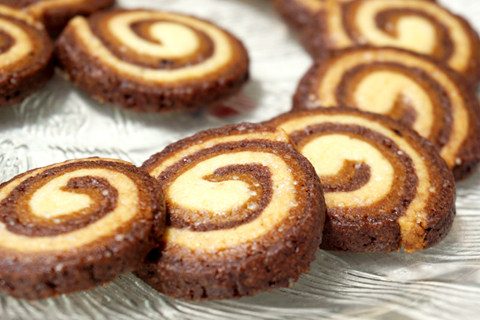 Three-color Swirl Cookies