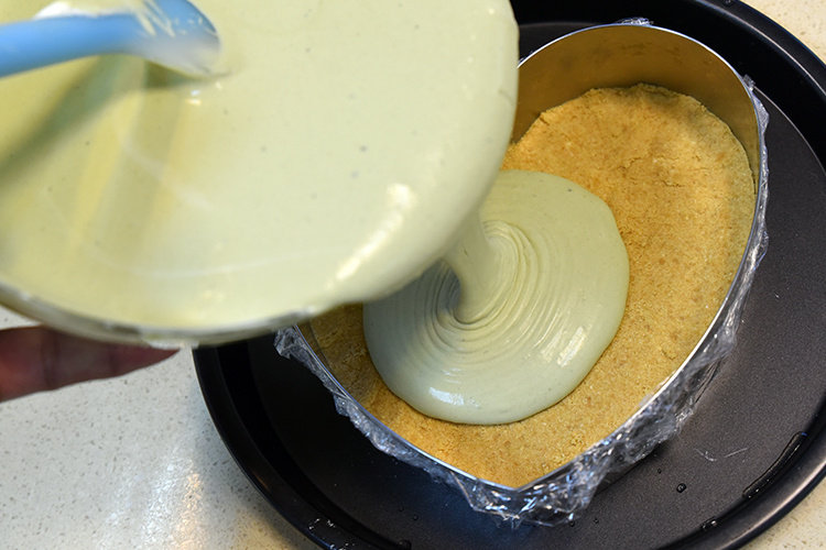 Matcha Mousse Cheesecake - Depu Baking Lab Cooking Steps