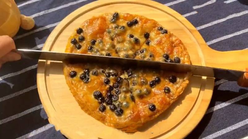 Steps for making Pearl Milk Tea Pizza