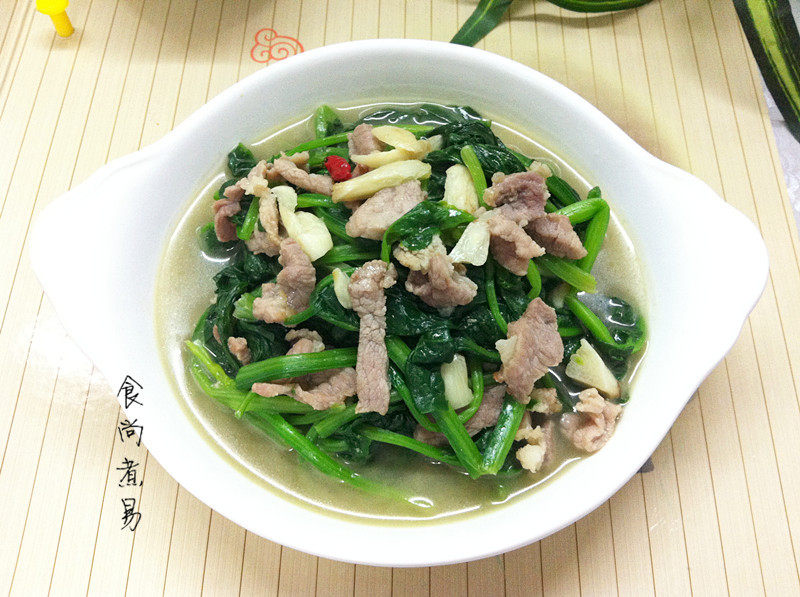 Spinach in Superior Broth