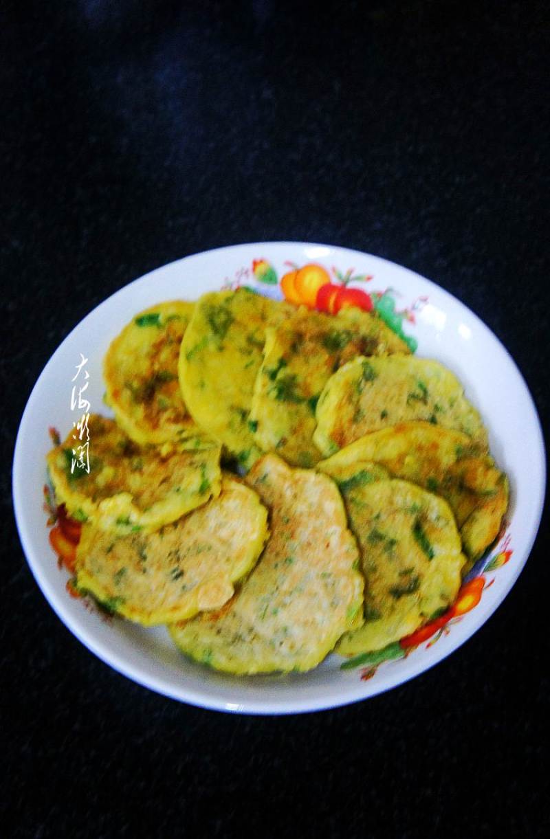 Corn and Egg Vegetable Pancake