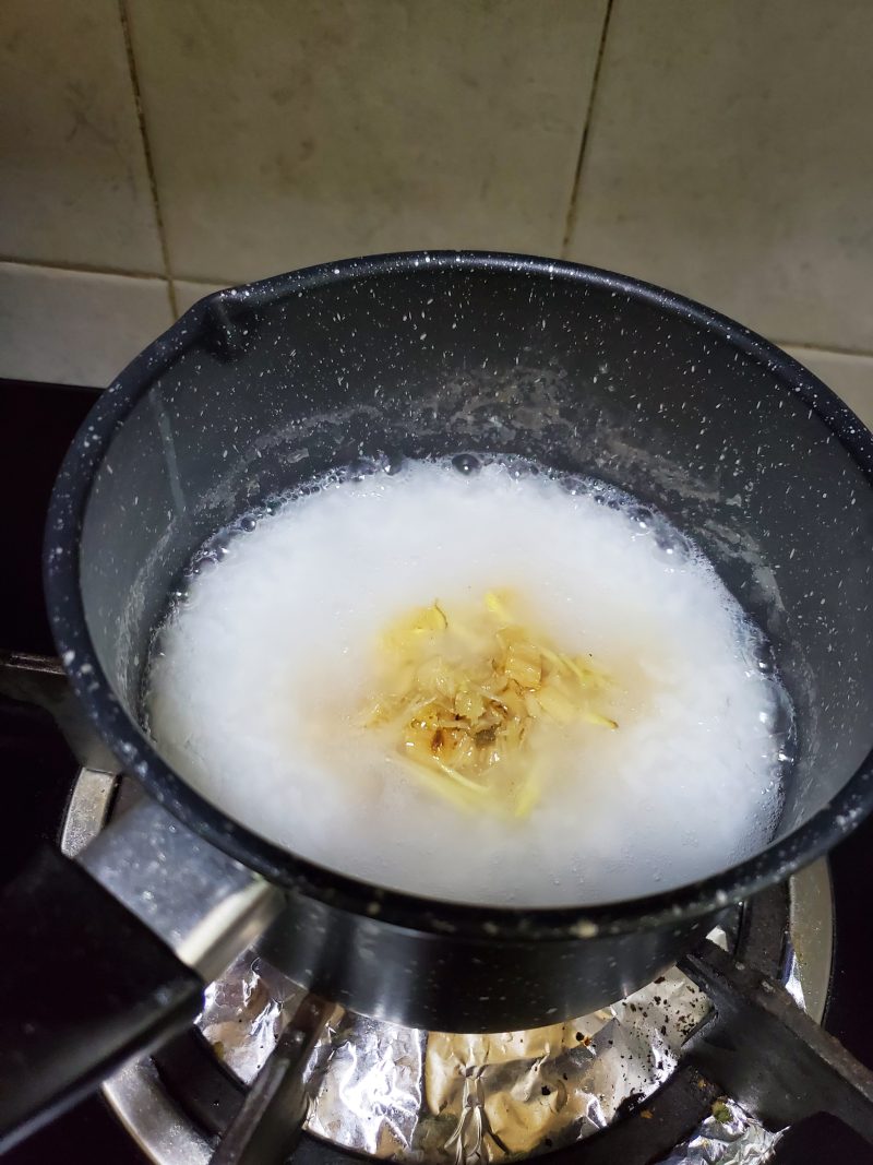 Steps for Making Dried Scallop Congee