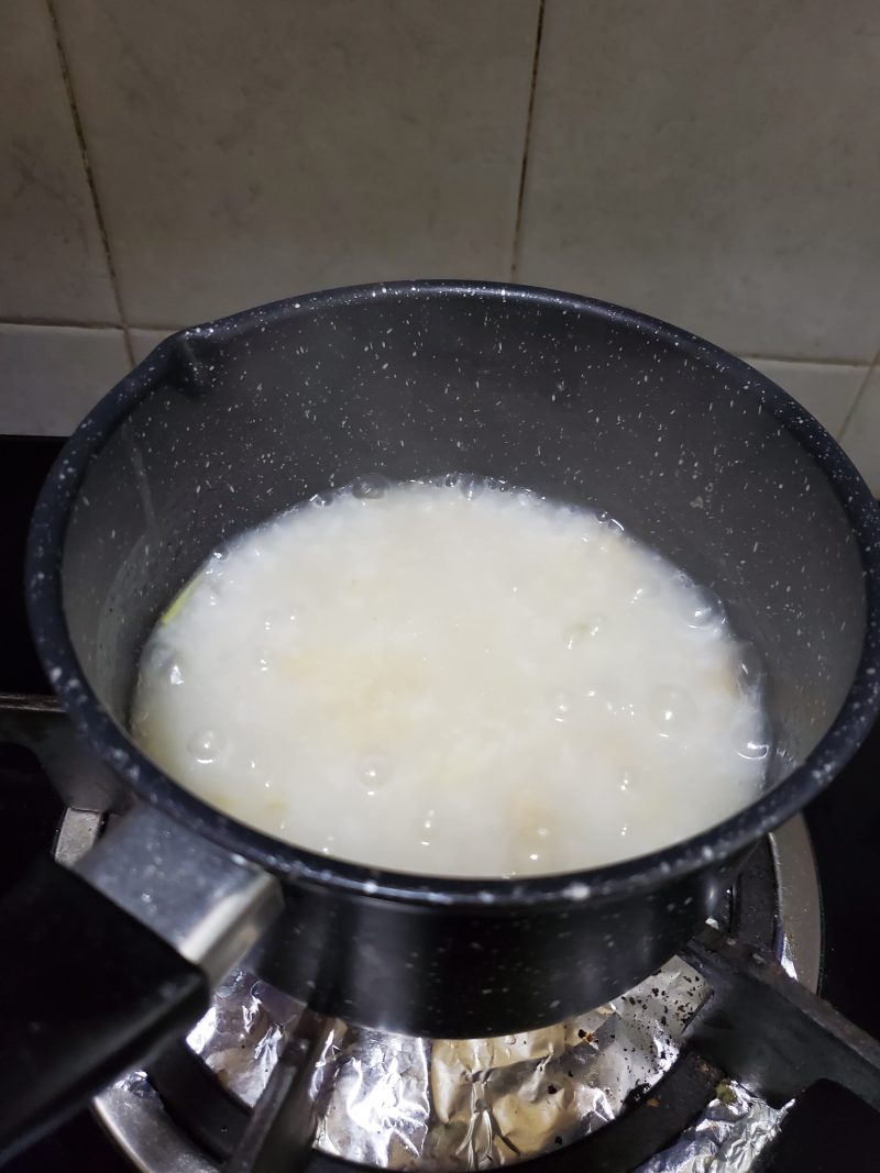 Steps for Making Dried Scallop Congee