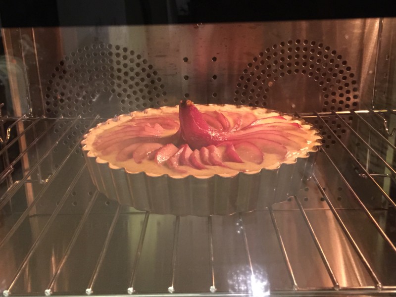 FLUFF French Red Wine Poached Pear Tart Cooking Steps