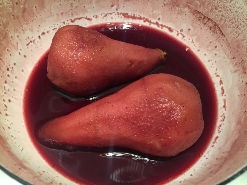 FLUFF French Red Wine Poached Pear Tart Cooking Steps