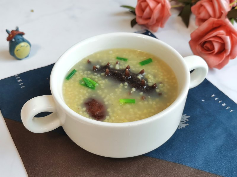 Sea Cucumber, Mushroom and Millet Porridge