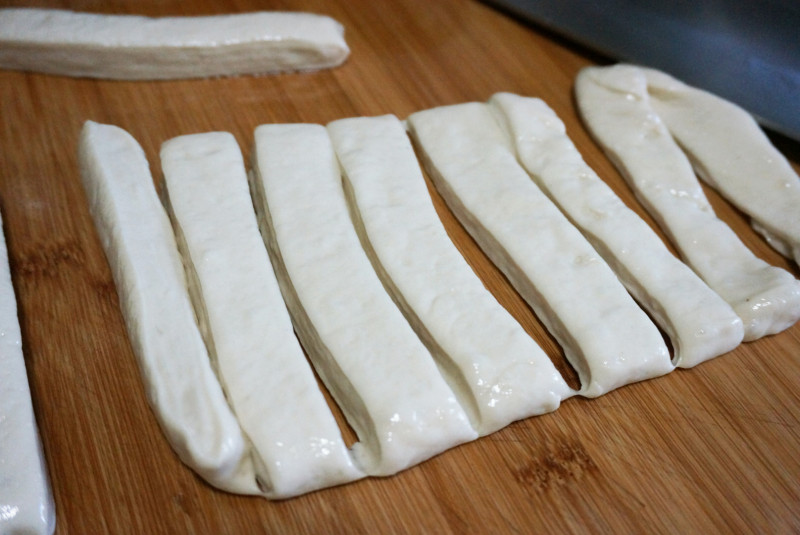 Steps for making Mini Safe Fried Dough Sticks