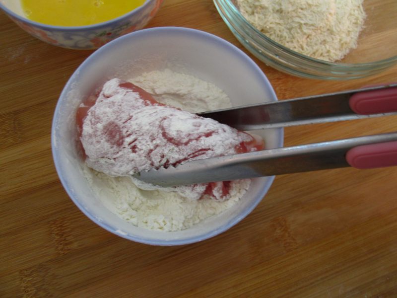 Steps for Making Cheese Pork Roll-Ups