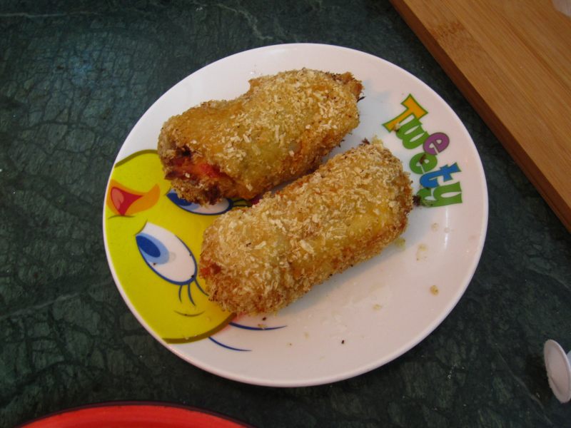 Steps for Making Cheese Pork Roll-Ups