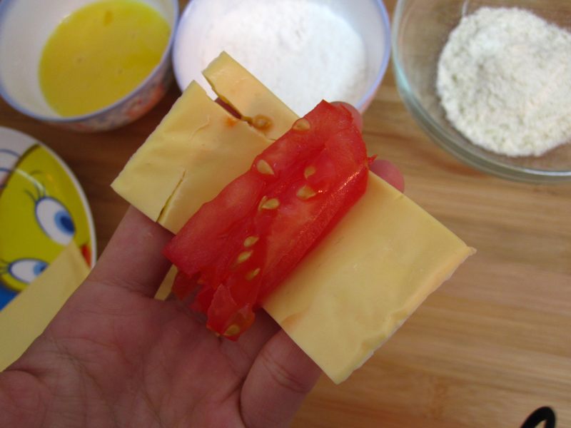 Steps for Making Cheese Pork Roll-Ups