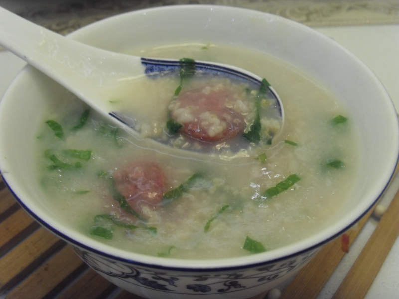 Oatmeal Sausage Congee