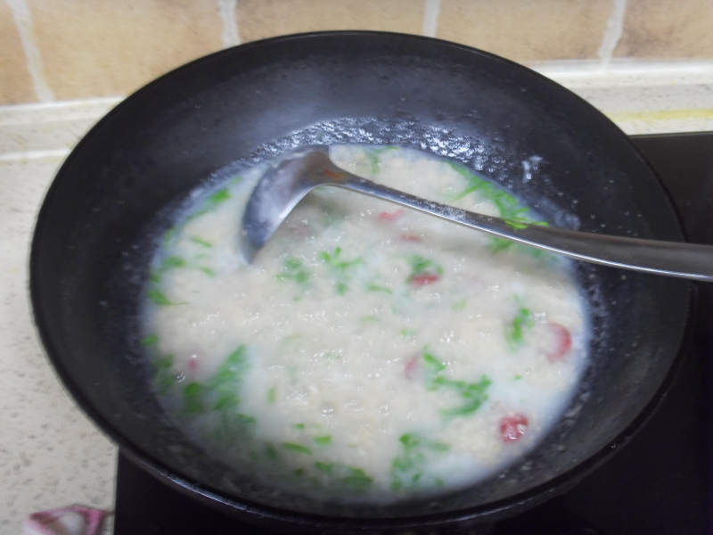 Steps for Cooking Oatmeal Sausage Congee