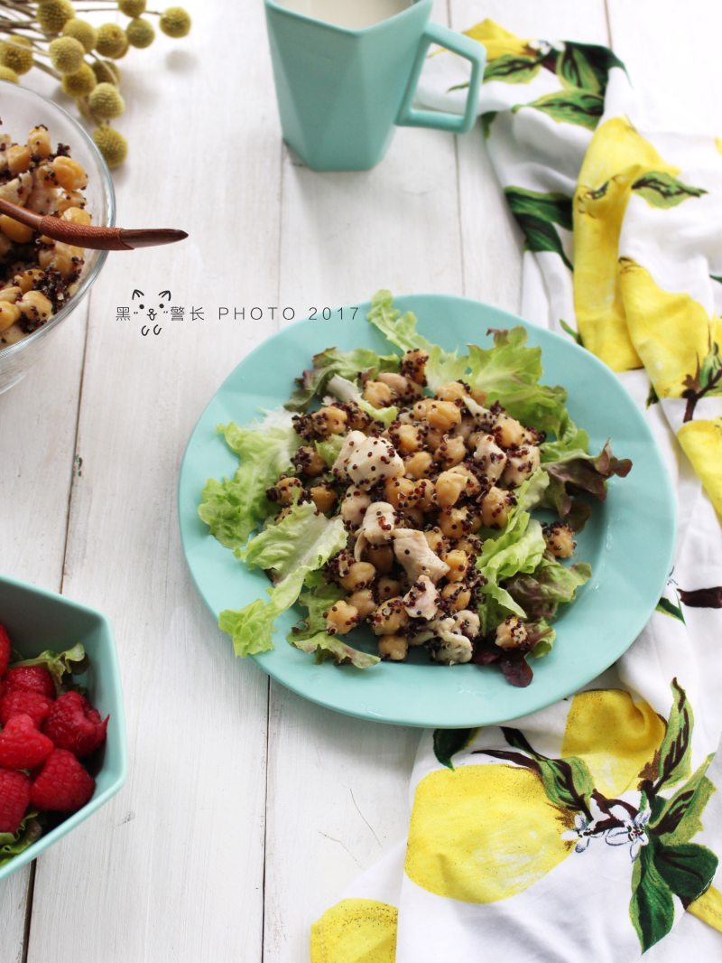 Chickpea and Quinoa Chicken Breast Salad