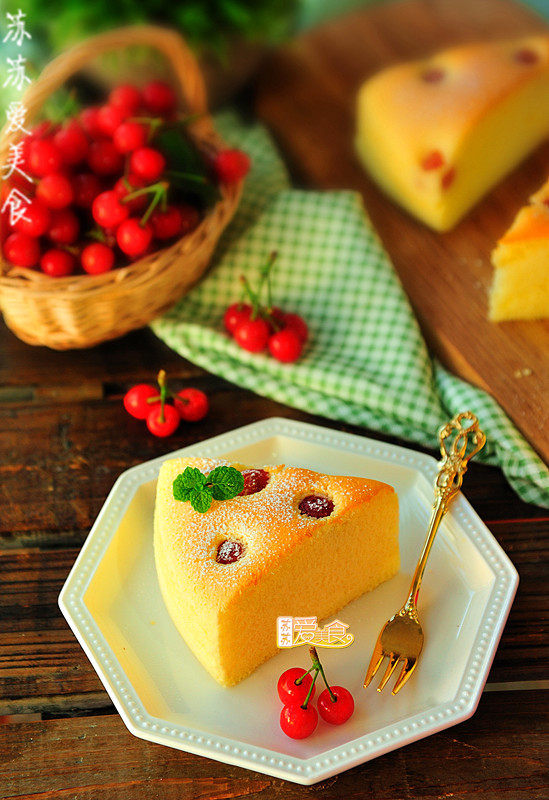 Cherry Season is Here - Low-Fat Yogurt Cherry Cake that Doesn't Crack or Shrink