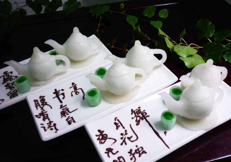 Boat-shaped Dessert【Ice Heart Jade Teapot】